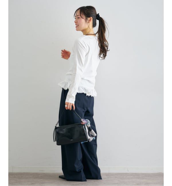 U by SPICK&SPAN「《追加 / 予約》フリルミディカットトップス」|Tシャツ・カットソー|