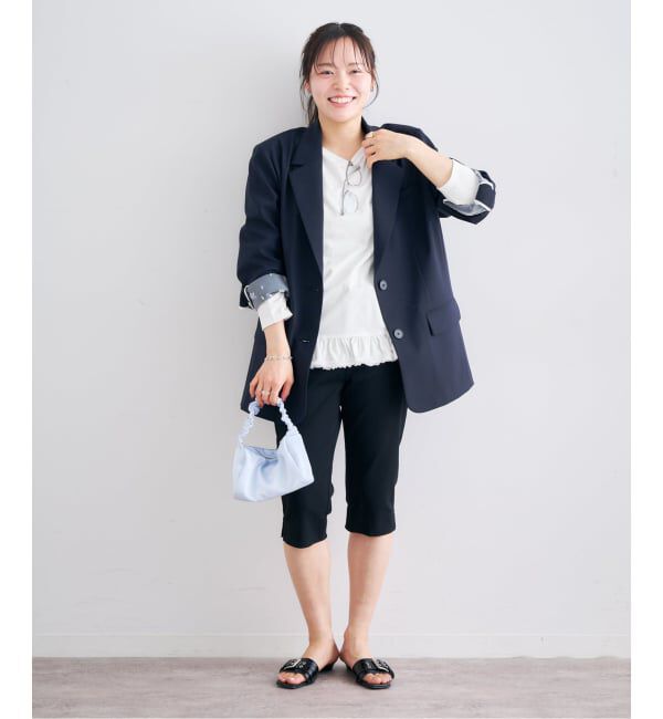 U by SPICK&SPAN「《追加 / 予約》フリルミディカットトップス」|Tシャツ・カットソー|
