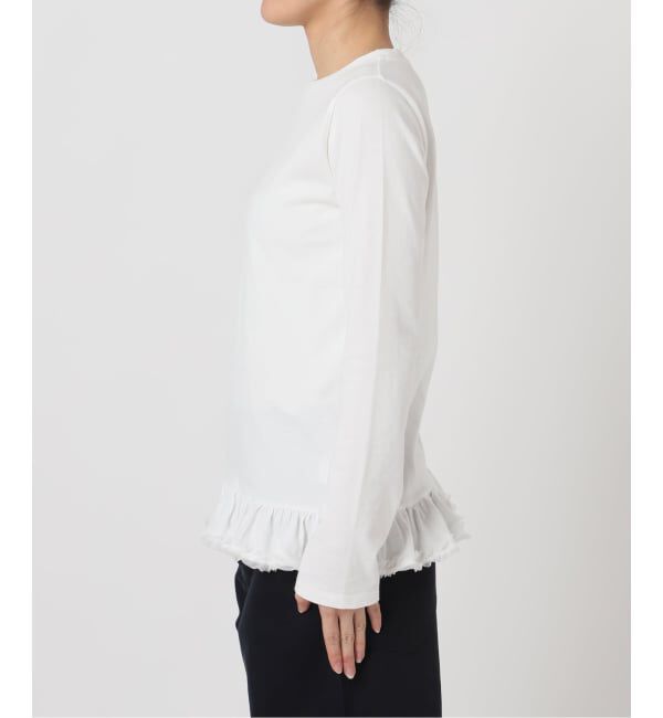 U by SPICK&SPAN「《追加 / 予約》フリルミディカットトップス」|Tシャツ・カットソー|