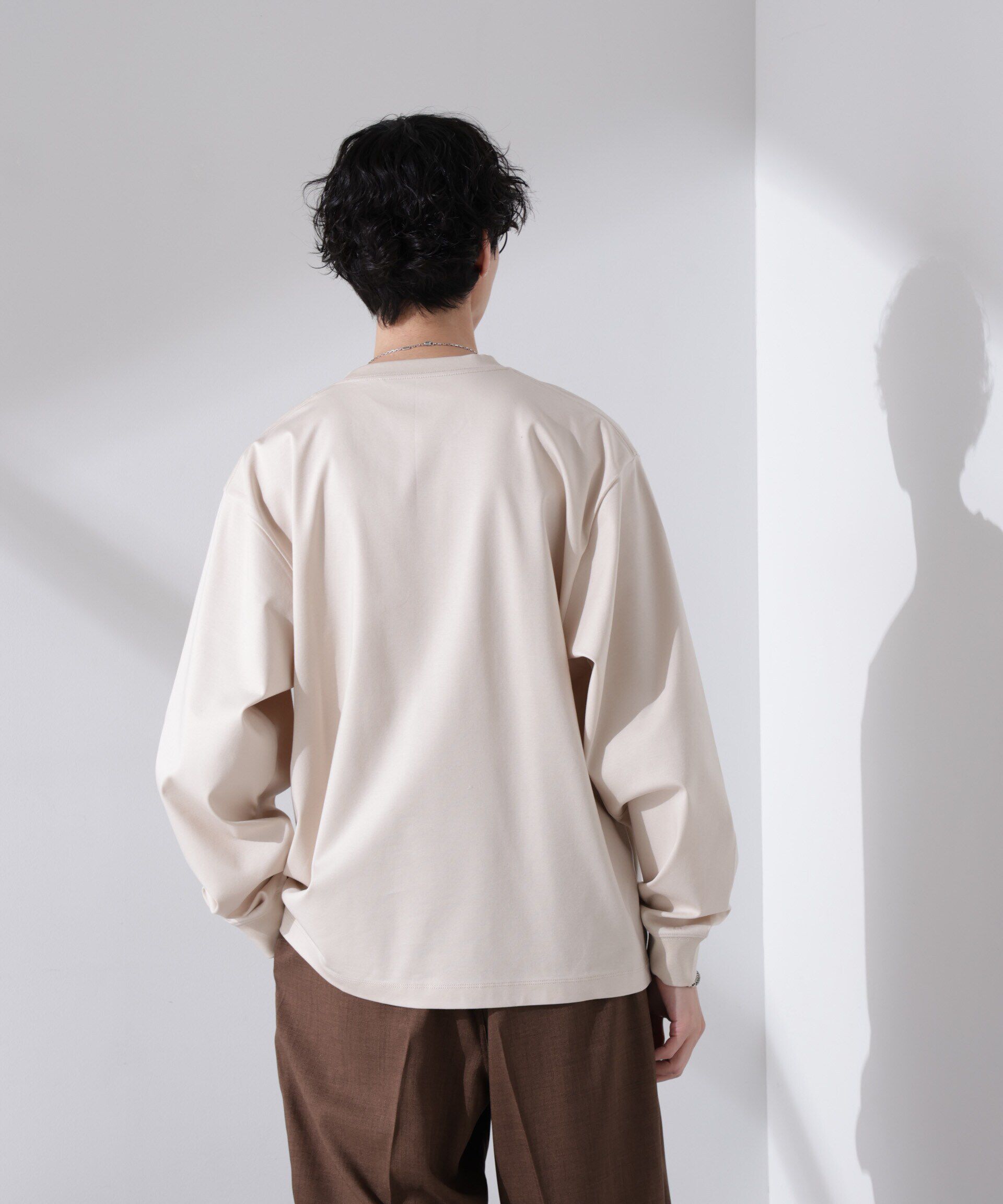 nano･universe「アンチスメル BIG クルーネックTシャツ 長袖」|Tシャツ・カットソー|