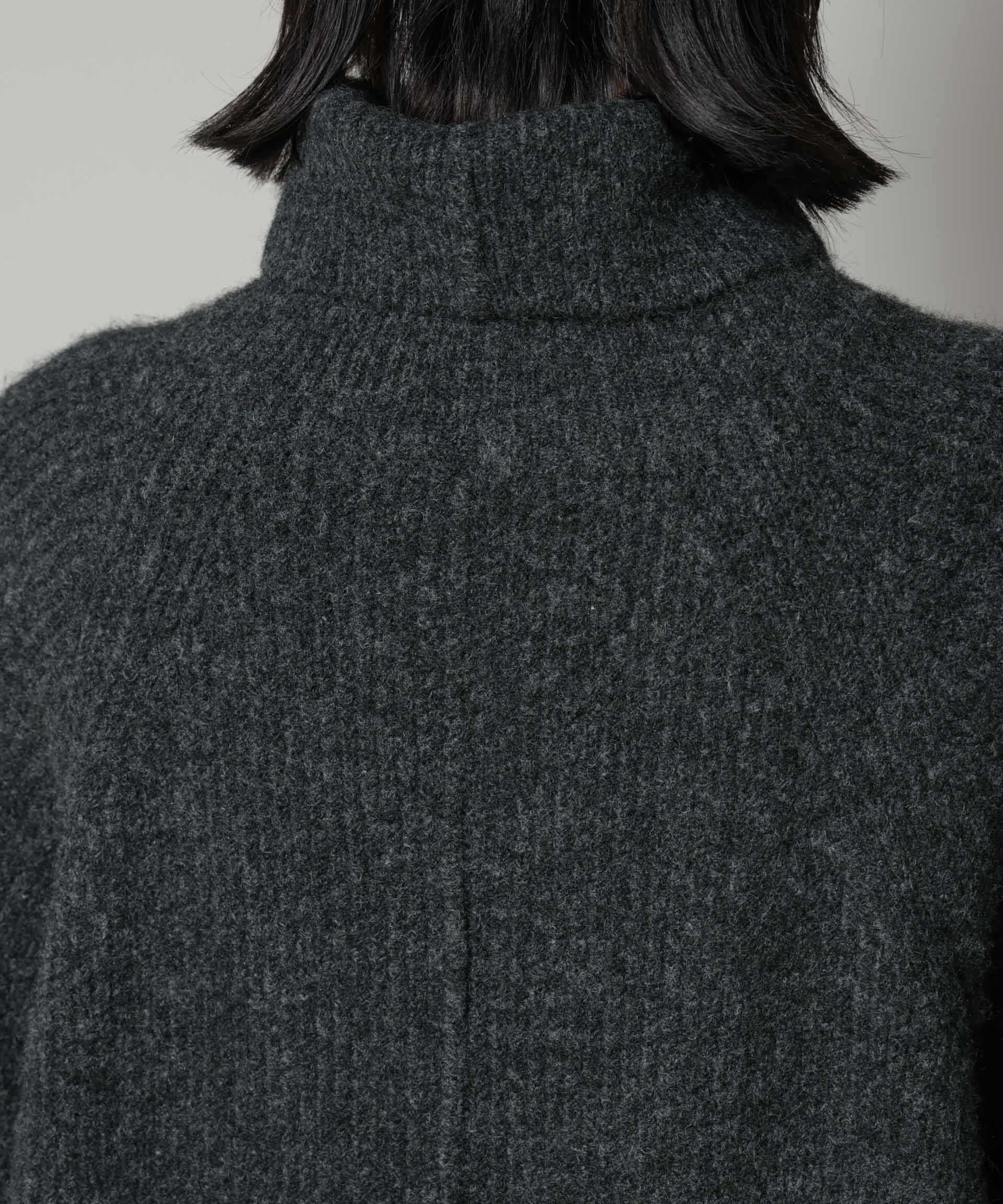 nano･universe「エアリーヤーン畦編タートルニットマキシワンピース」|ワンピース|