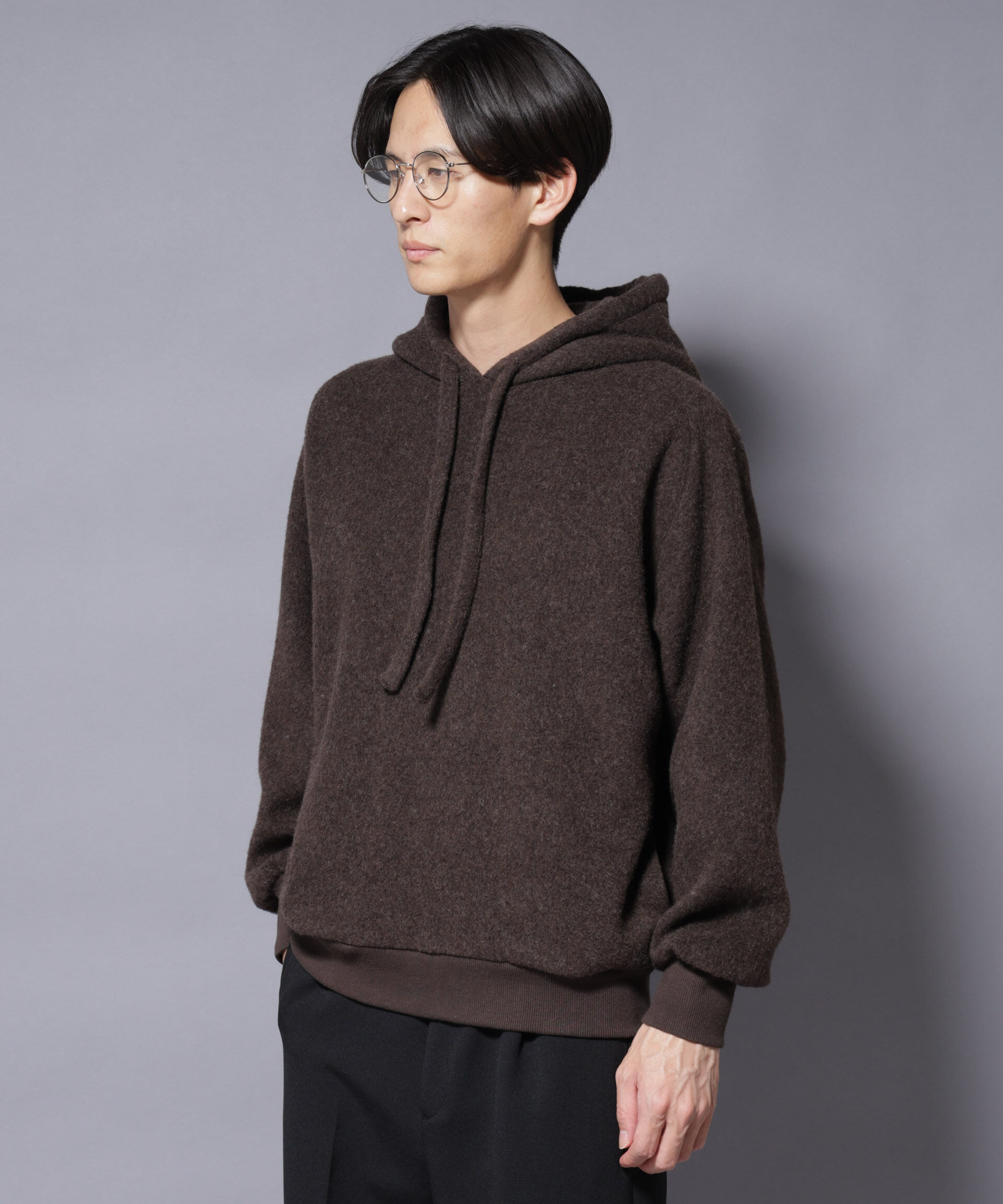 NANO universe「MIYATA&times;NANO JAPANMADE ウール/コットン パーカー」|Tシャツ・カットソー|