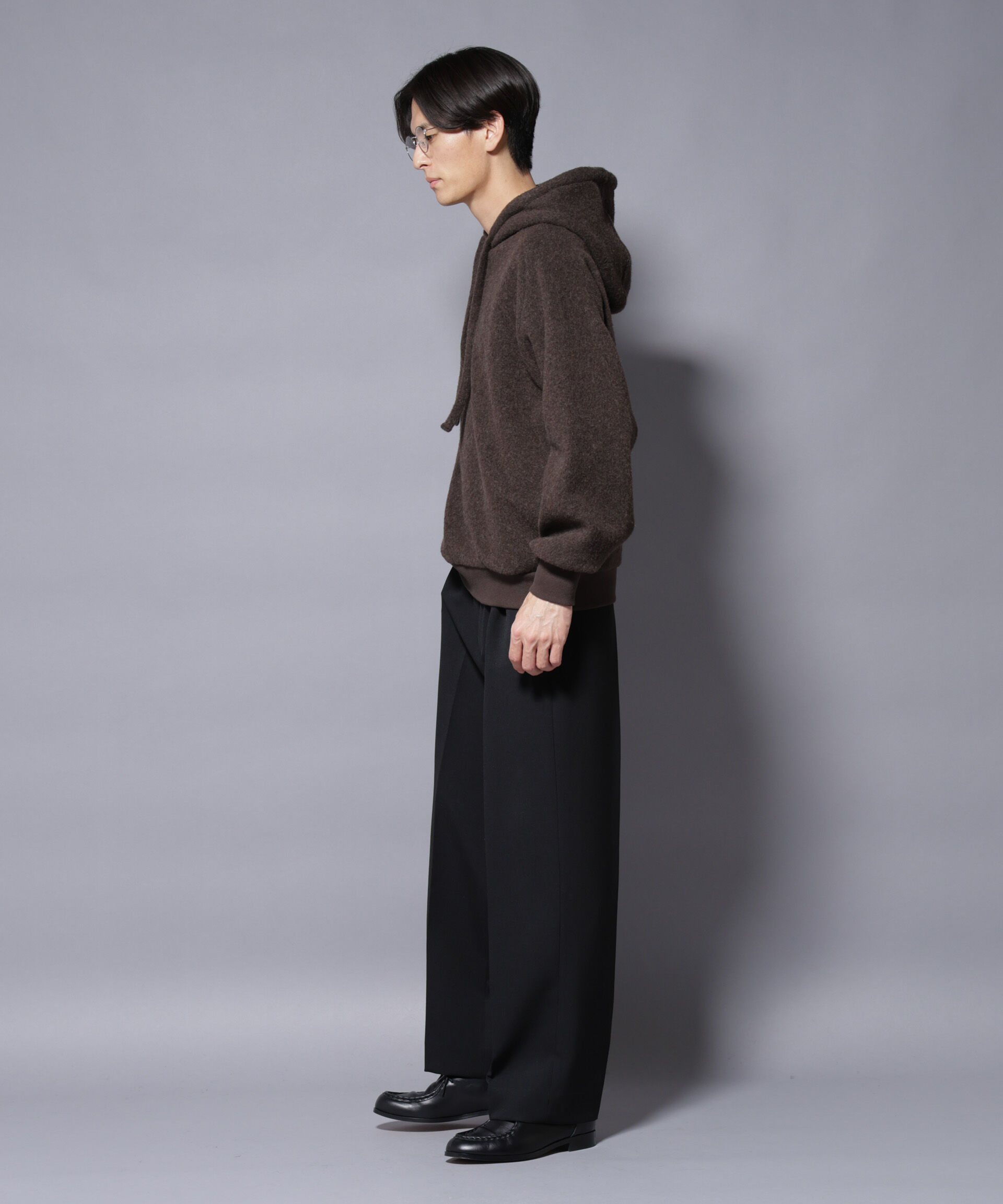 NANO universe「MIYATA&times;NANO JAPANMADE ウール/コットン パーカー」|Tシャツ・カットソー|