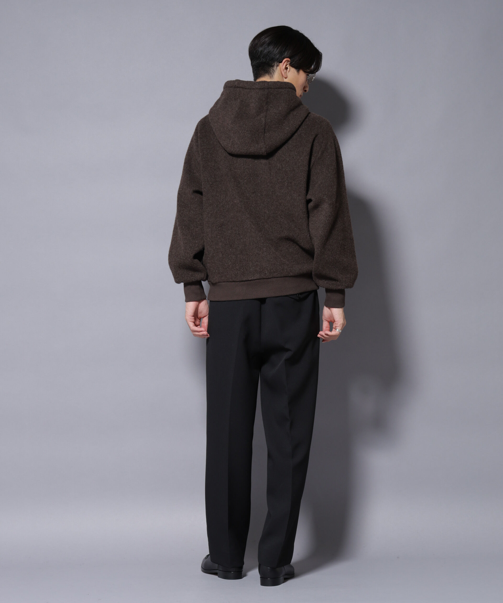 NANO universe「MIYATA&times;NANO JAPANMADE ウール/コットン パーカー」|Tシャツ・カットソー|