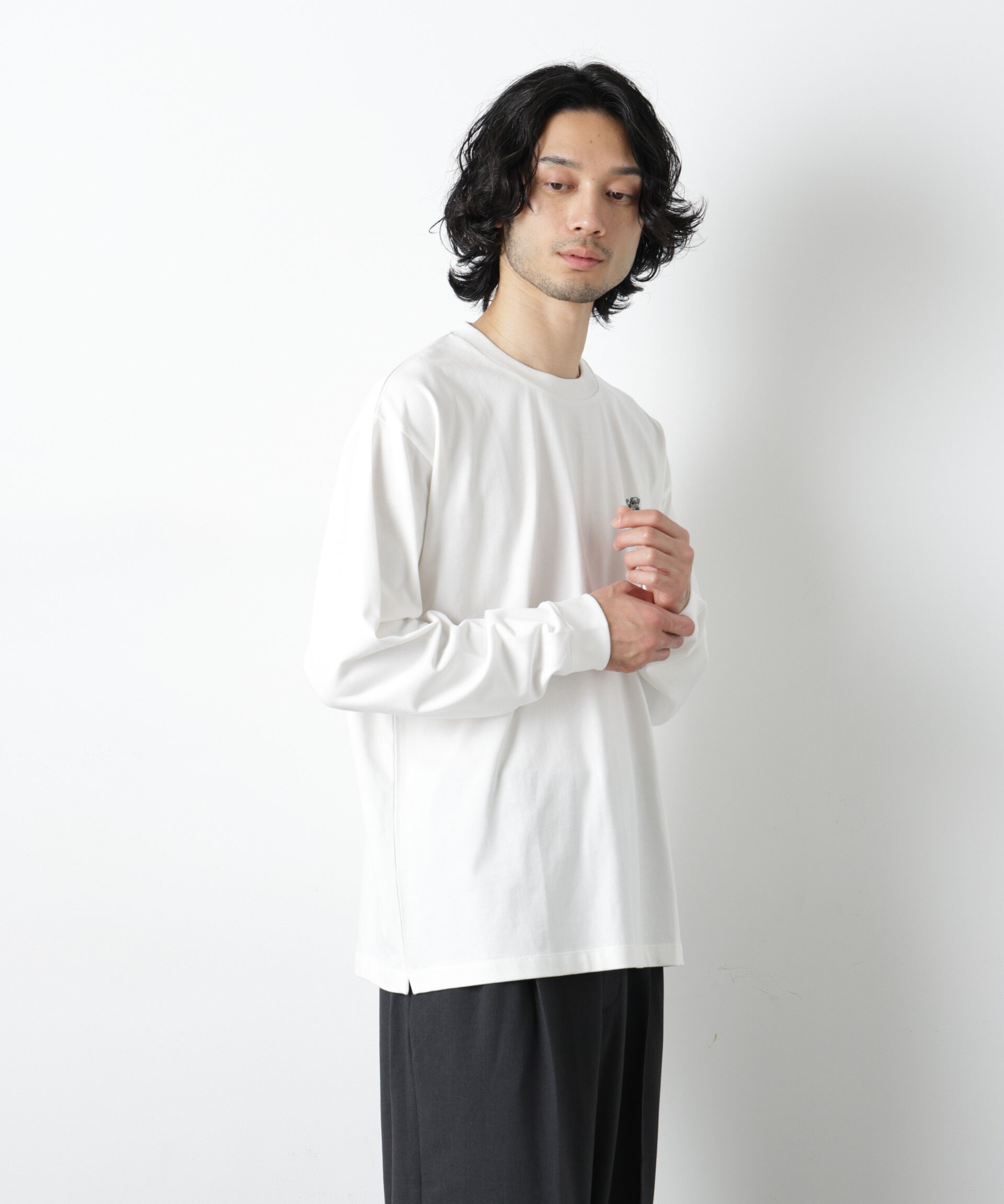nano･universe「ナノベアＴシャツ 長袖 スピードスケート」|Tシャツ・カットソー|