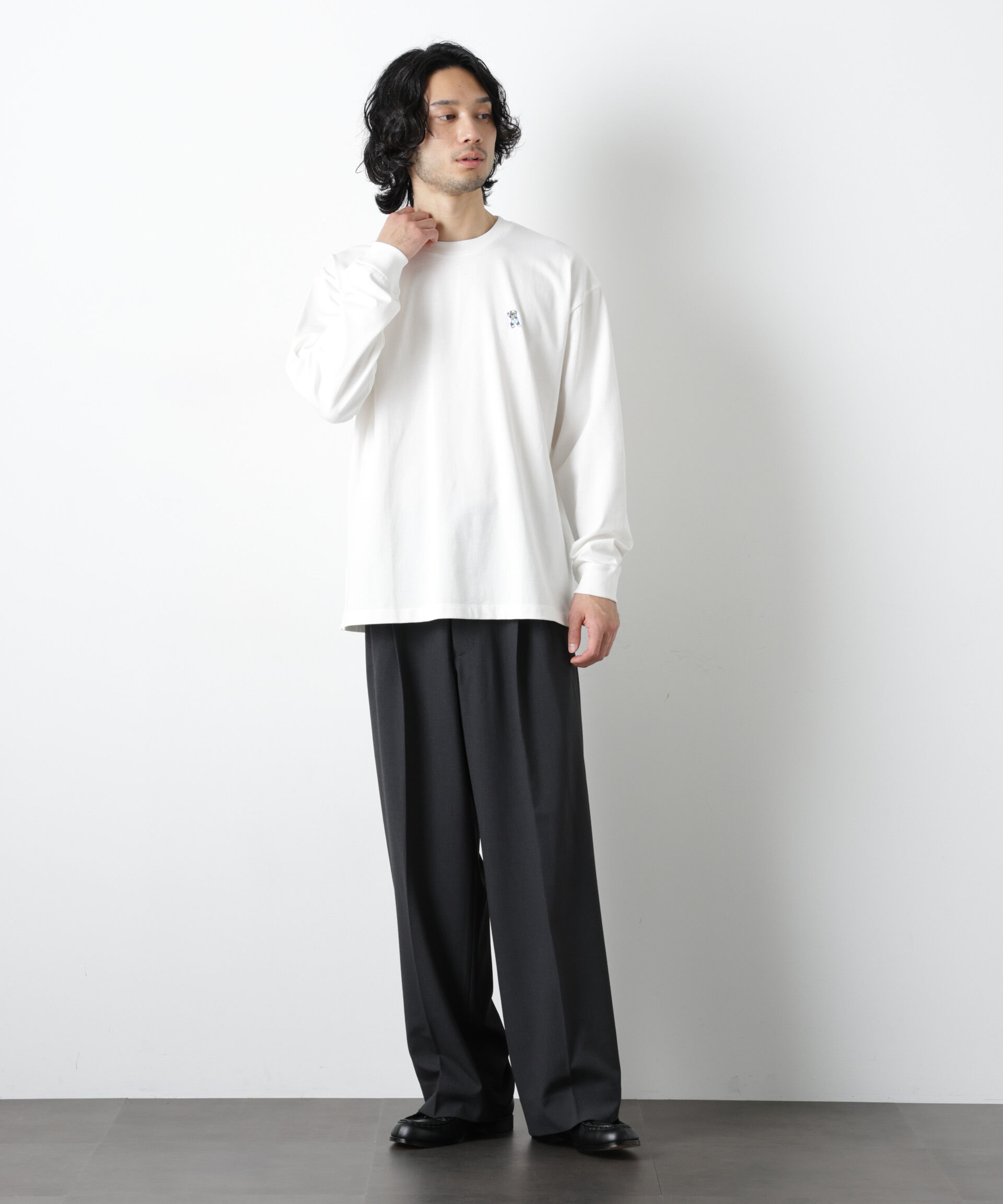 nano･universe「ナノベアＴシャツ 長袖 スピードスケート」|Tシャツ・カットソー|