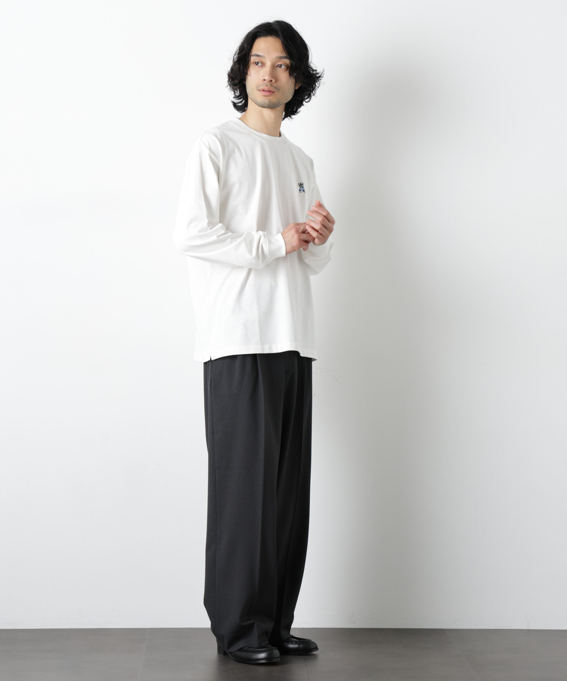 nano･universe「ナノベアＴシャツ 長袖 スピードスケート」|Tシャツ・カットソー|