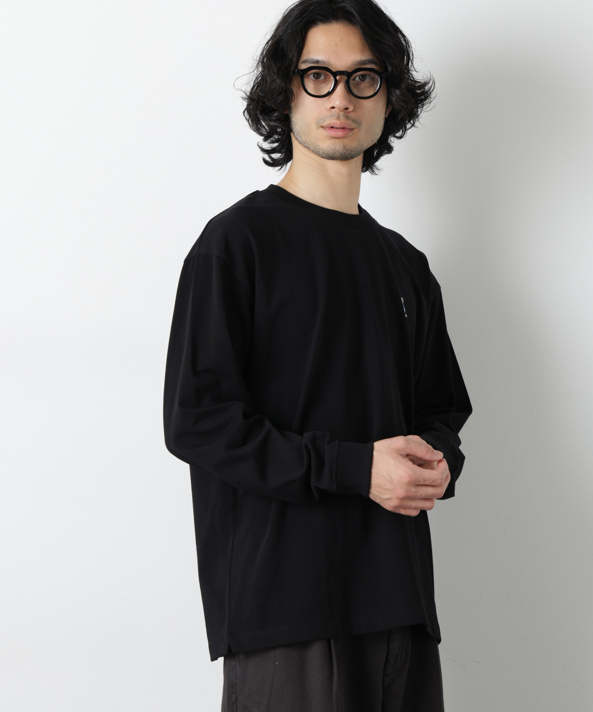 nano･universe「ナノベアＴシャツ 長袖 スピードスケート」|Tシャツ・カットソー|