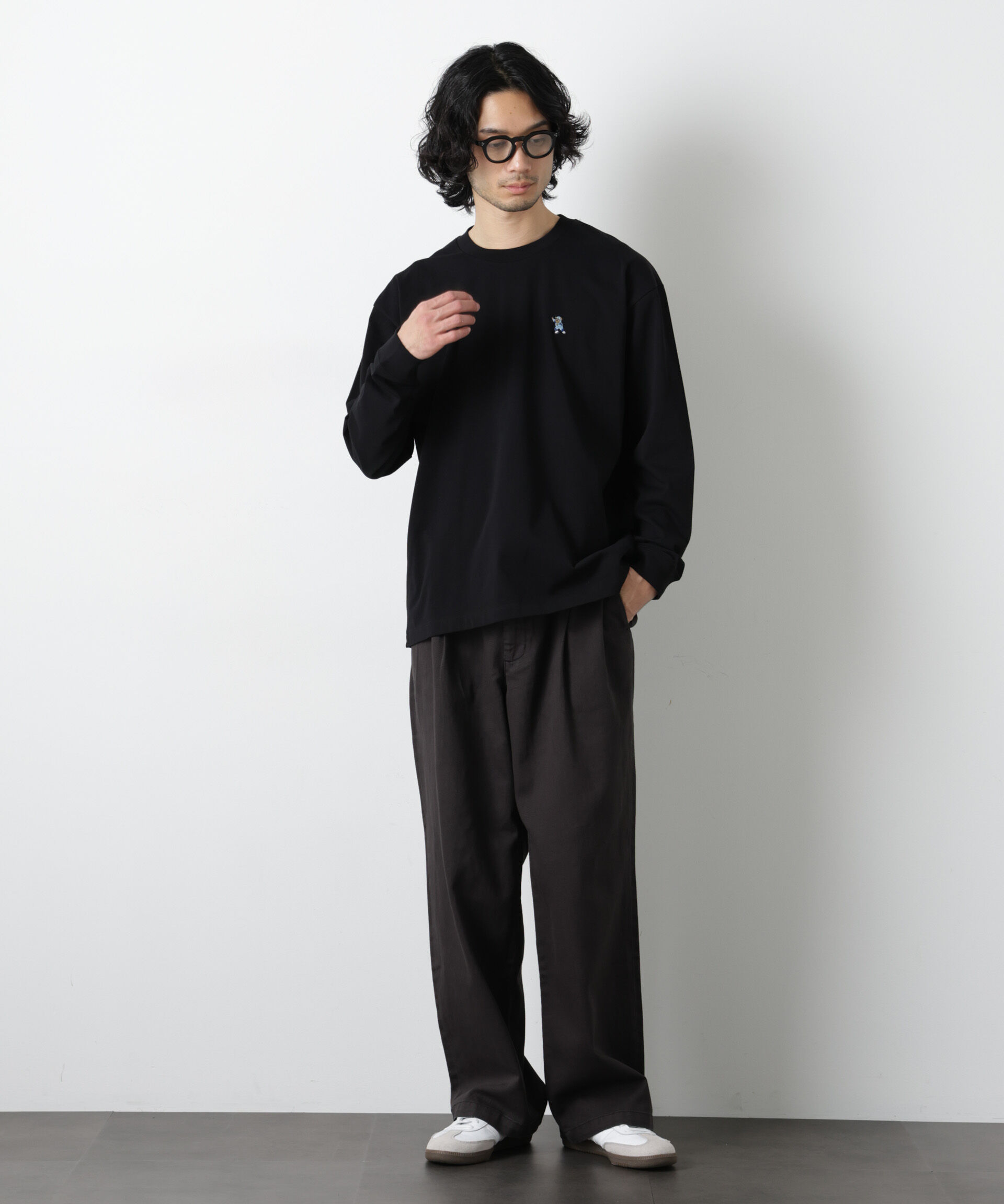 nano･universe「ナノベアＴシャツ 長袖 スピードスケート」|Tシャツ・カットソー|