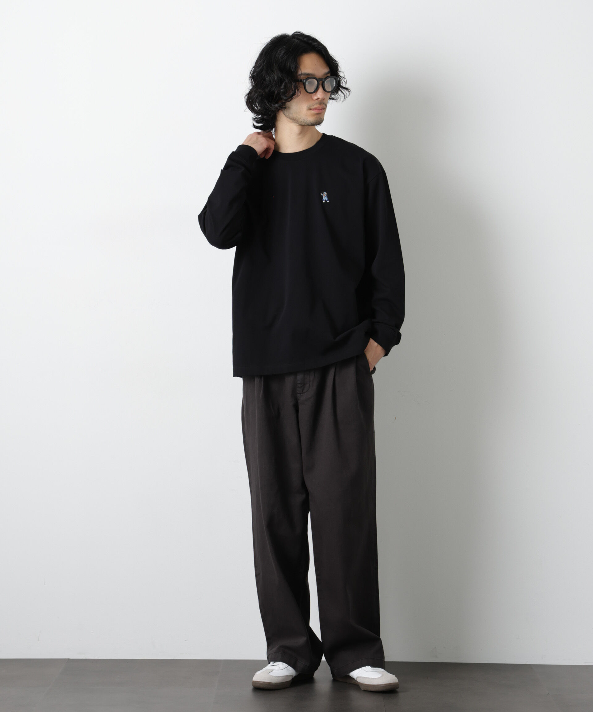 nano･universe「ナノベアＴシャツ 長袖 スピードスケート」|Tシャツ・カットソー|
