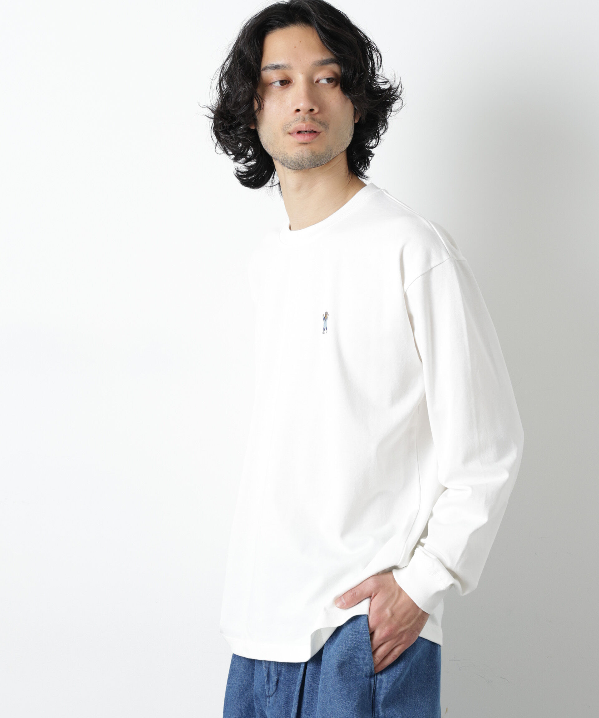 nano･universe「ナノベアＴシャツ 長袖 スピードスケート」|Tシャツ・カットソー|