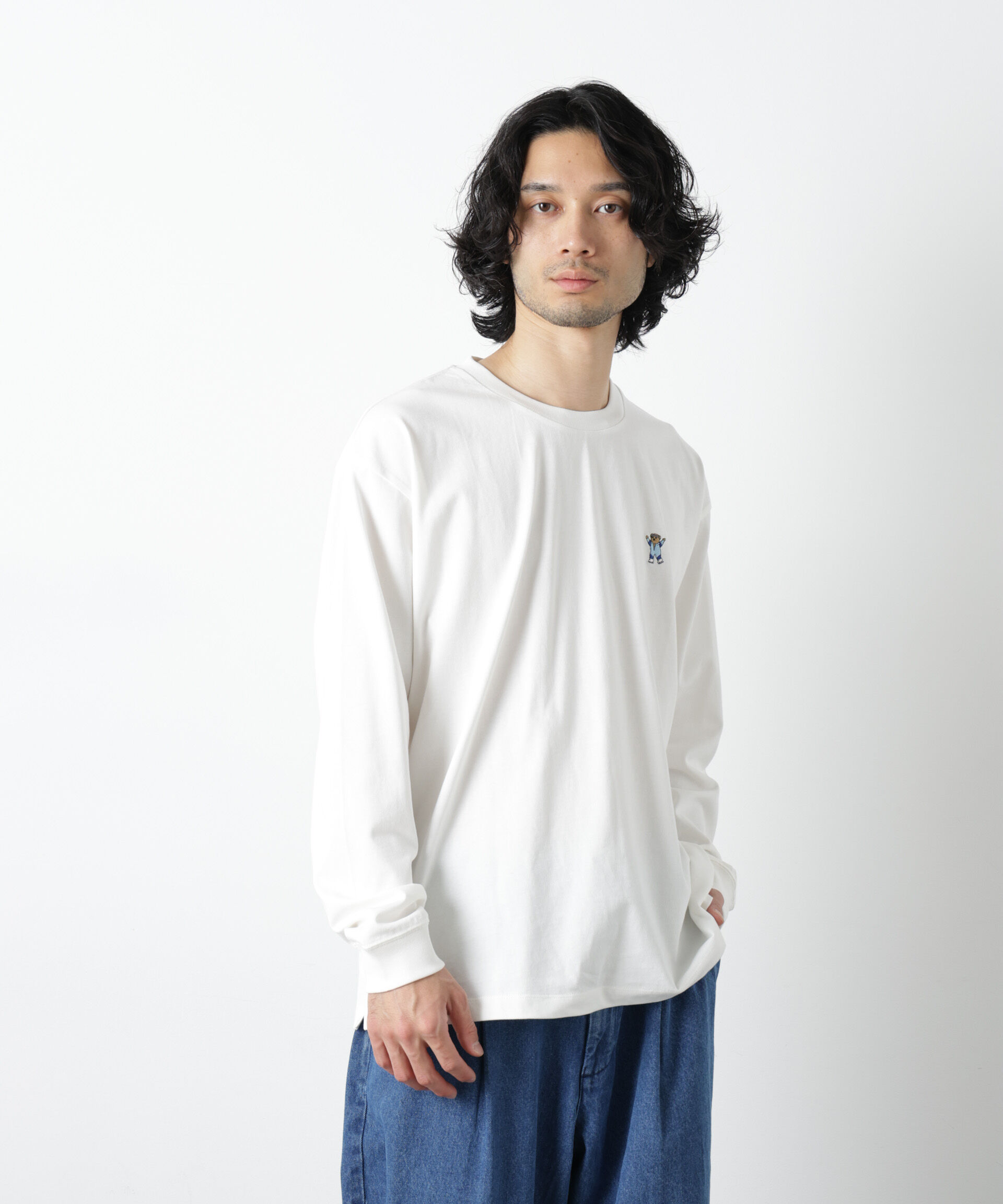 nano･universe「ナノベアＴシャツ 長袖 スピードスケート」|Tシャツ・カットソー|