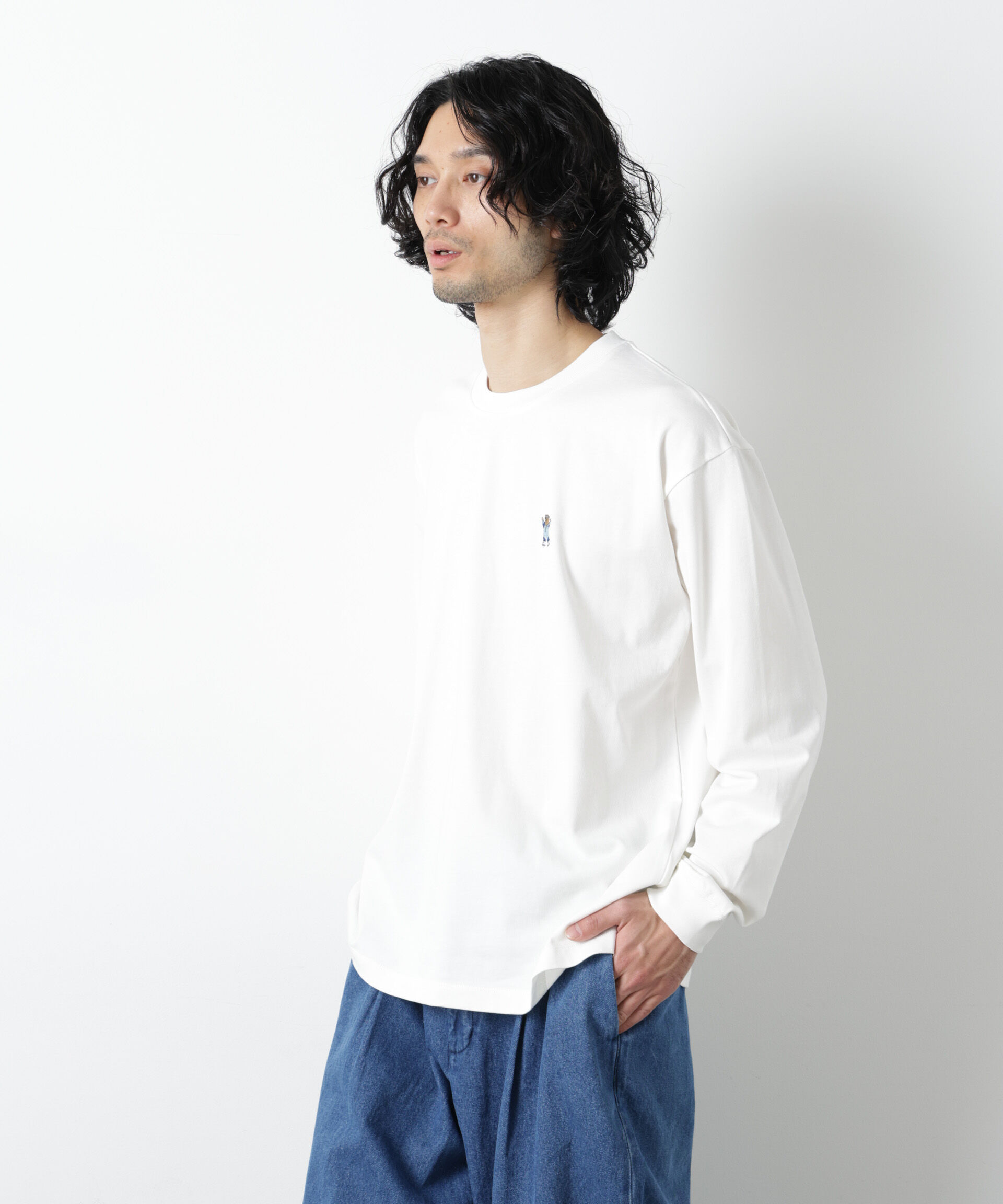 nano･universe「ナノベアＴシャツ 長袖 スピードスケート」|Tシャツ・カットソー|