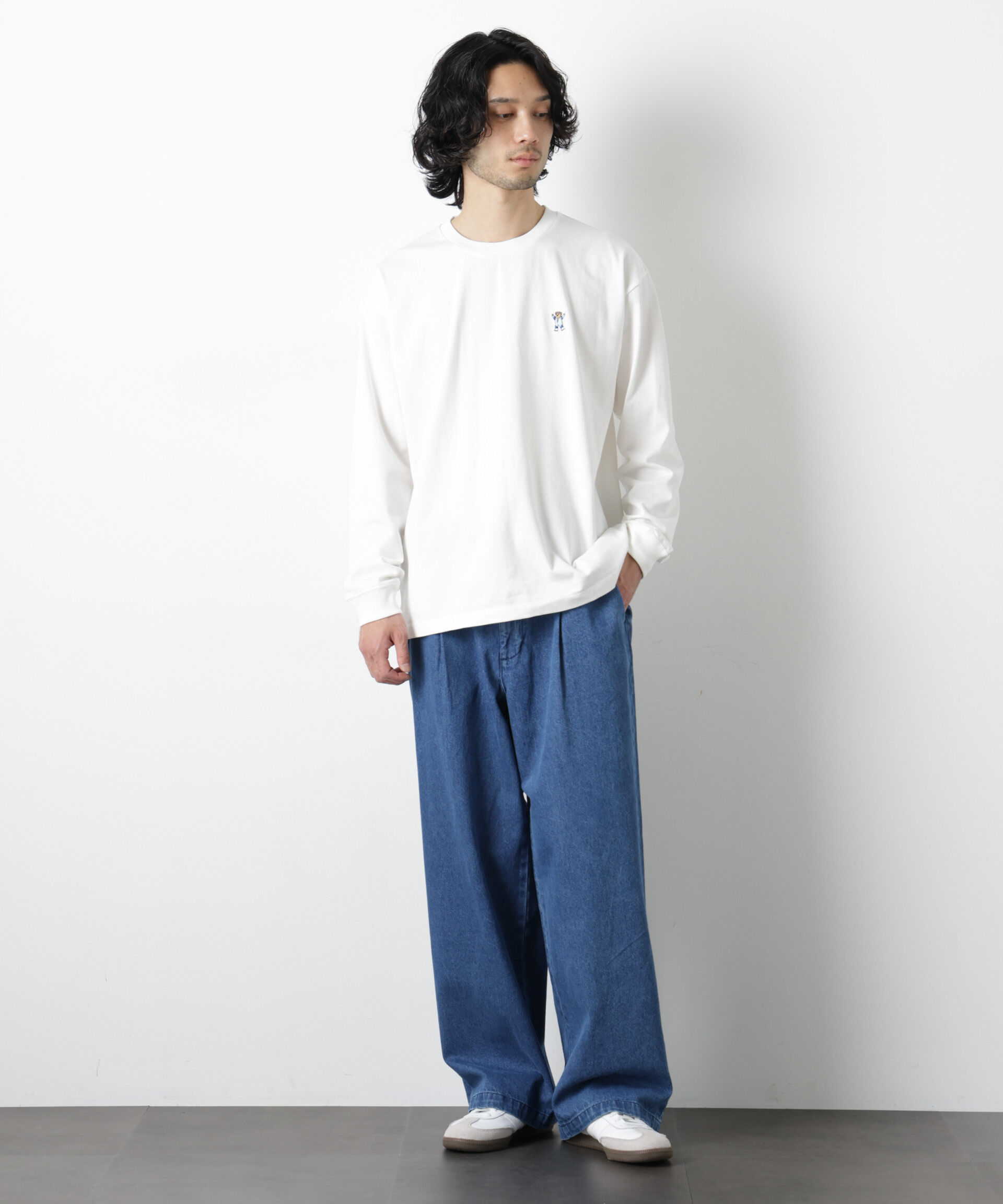 nano･universe「ナノベアＴシャツ 長袖 スピードスケート」|Tシャツ・カットソー|