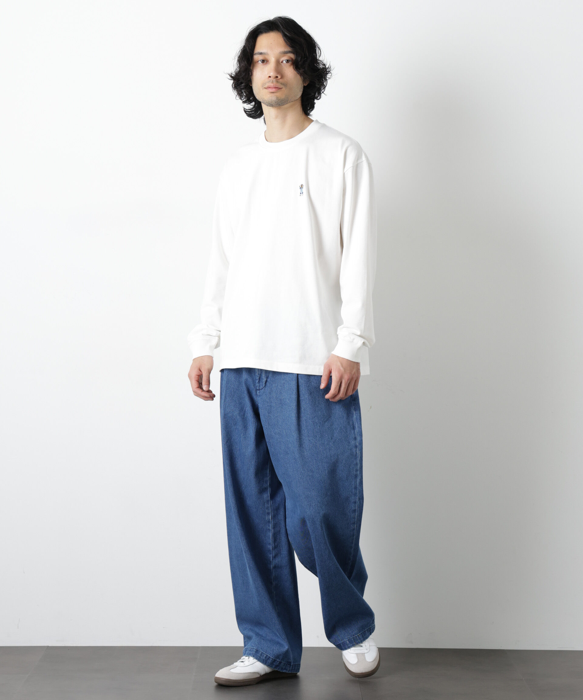 nano･universe「ナノベアＴシャツ 長袖 スピードスケート」|Tシャツ・カットソー|