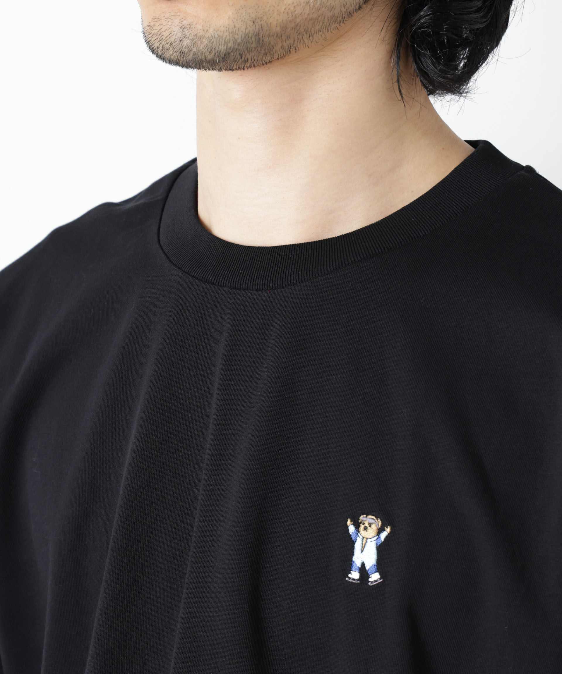 nano･universe「ナノベアＴシャツ 長袖 スピードスケート」|Tシャツ・カットソー|