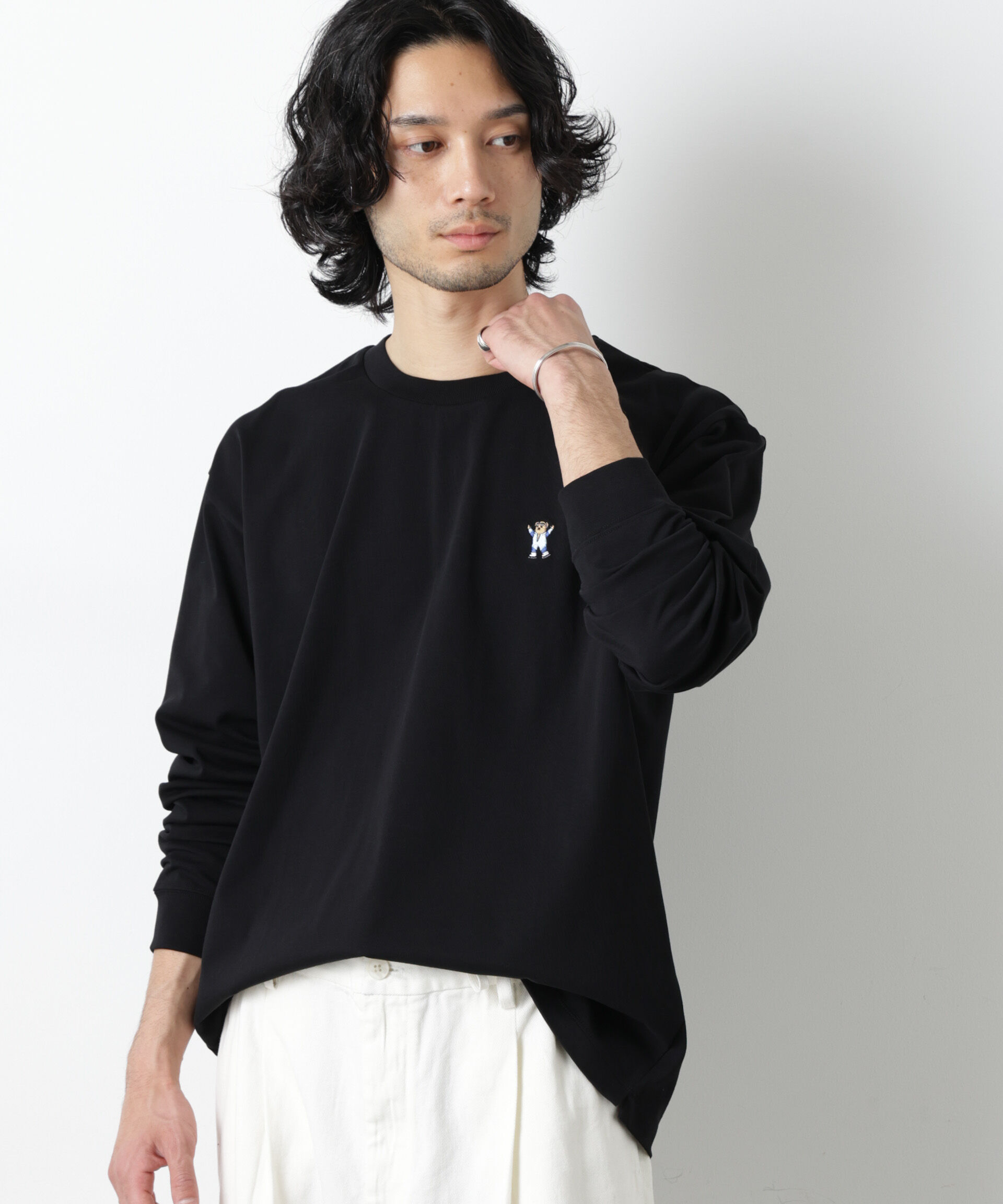 nano･universe「ナノベアＴシャツ 長袖 スピードスケート」|Tシャツ・カットソー|
