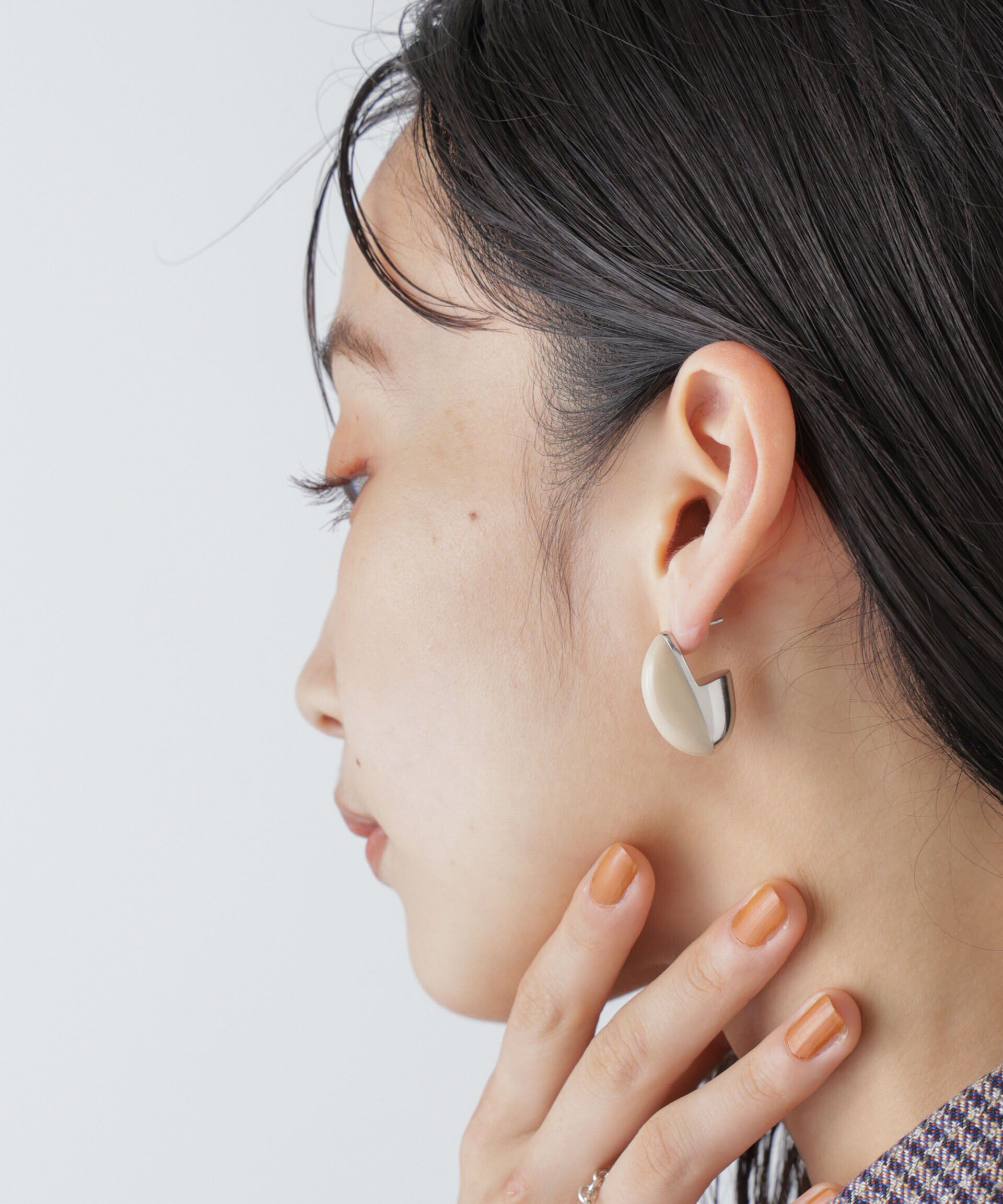  「JAMIRAY/ENA DROP PI」|ピアス|ホワイト