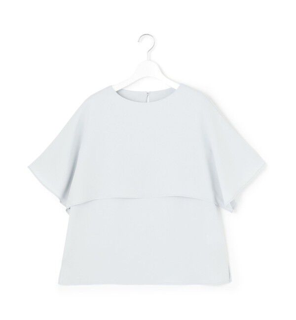 23区「【新色追加】ストレッチジョーゼット  ケープデザイン カットソー」|Tシャツ・カットソー|