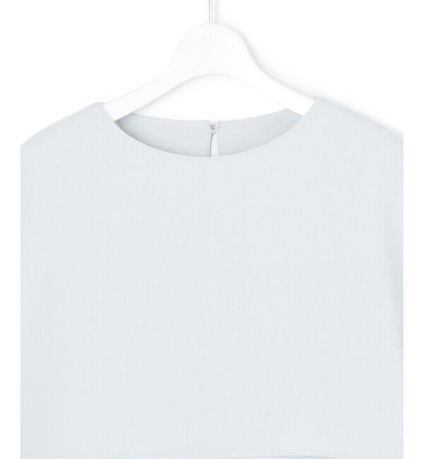 23区「【新色追加】ストレッチジョーゼット  ケープデザイン カットソー」|Tシャツ・カットソー|
