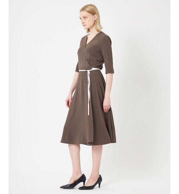 BEIGE,「【L-size】CINDY / カシュクールワンピース」|ワンピース|
