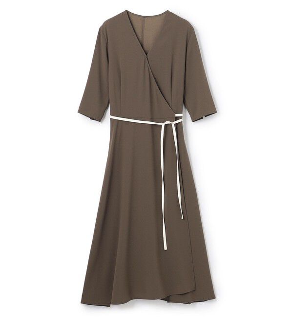 BEIGE,「【L-size】CINDY / カシュクールワンピース」|ワンピース|