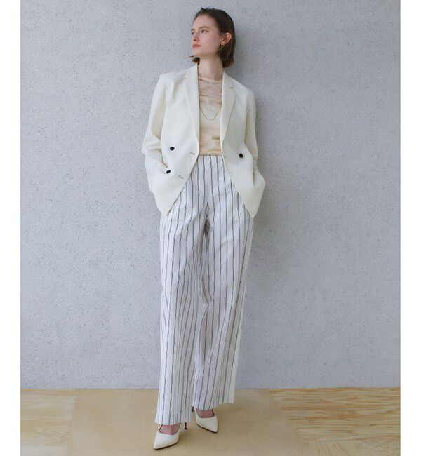BEIGE,「【マルチファンクション素材・セットアップ対応】BATEAU / メランジ ダブルジャケット」|テーラードジャケット|