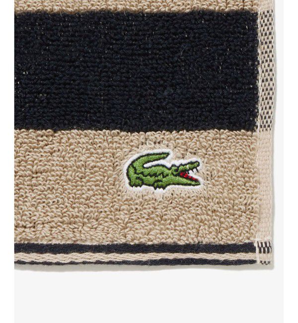 LACOSTE「【EC限定ギフトbox付き】ボーダータオルハンカチ&ラインリブショートソックスセット」|ソックス|
