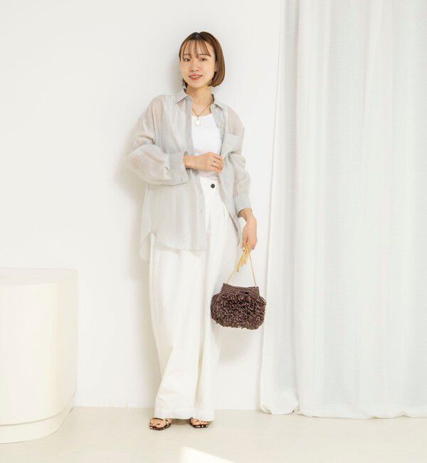 NOLLEY'S「【一部WEB限定サイズ】《撥水》ウォッシャブル撥水ワイドラップパンツ」|その他|