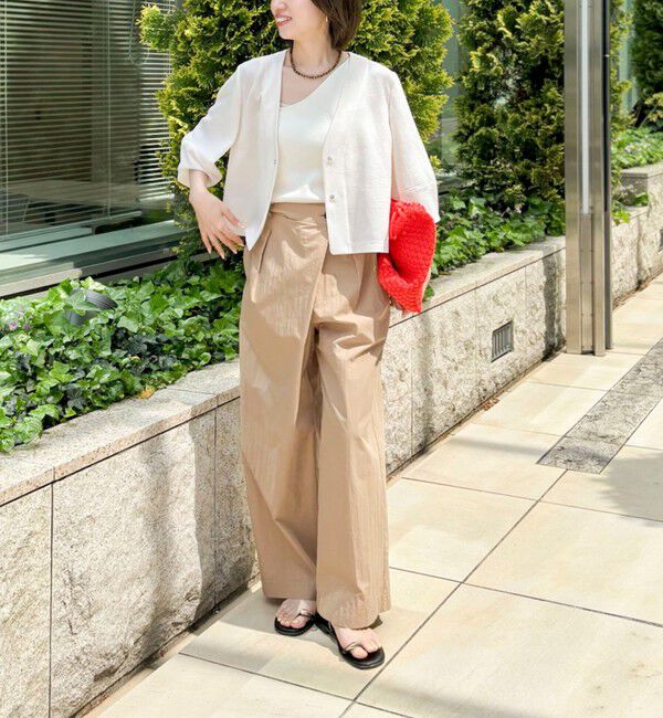 NOLLEY'S「【一部WEB限定サイズ】《撥水》ウォッシャブル撥水ワイドラップパンツ」|その他|