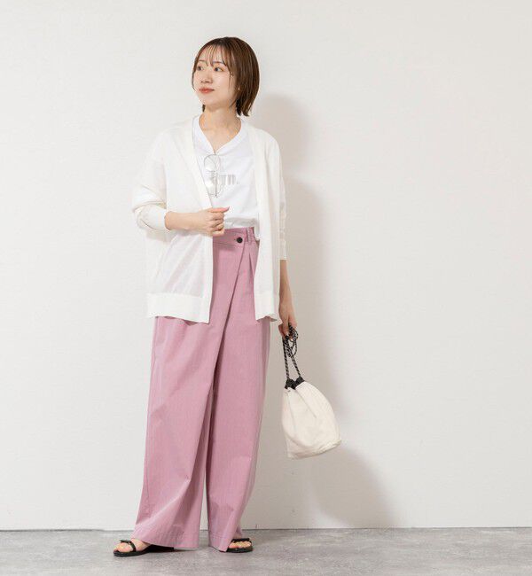 NOLLEY'S「【一部WEB限定サイズ】《撥水》ウォッシャブル撥水ワイドラップパンツ」|その他|