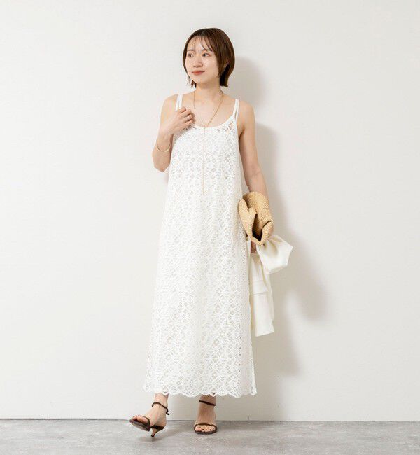 NOLLEY'S sophi「ウォッシャブルクロッシェレースキャミワンピース」|ワンピース|