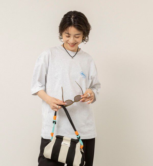 MAQWEL「【MAQWEL/マクウェル】ウォッシャブル Maqwel Earth ワイドボディプリントTシャツ」|Tシャツ・カットソー|