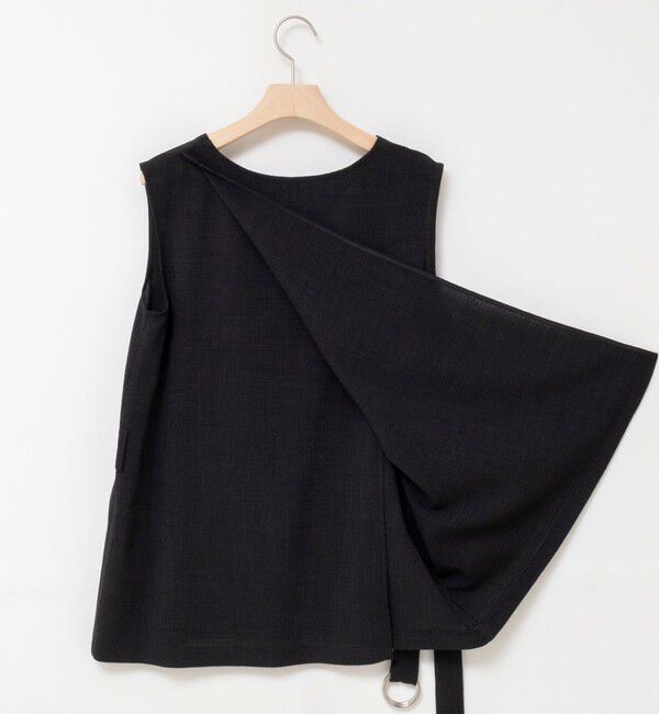 NOLLEY'S「《セットアップ対応》【BECシリーズ】ウォッシャブルリネンライクベルテッドノースリーブブラウス」|ベスト・ジレ|