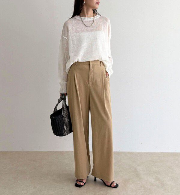 fredy emue「ハイゲージタックパンツ」|チノ|