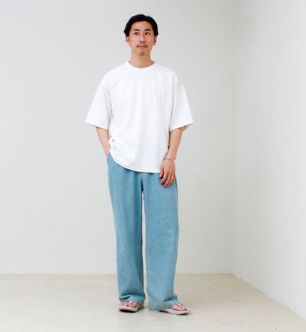GLOSTER「【セットアップ対応】カルゼラダーステッチ クルーネックTシャツ」|Tシャツ・カットソー|