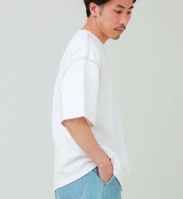 GLOSTER「【セットアップ対応】カルゼラダーステッチ クルーネックTシャツ」|Tシャツ・カットソー|