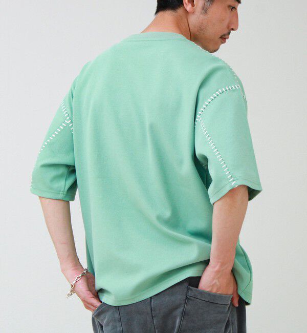 GLOSTER「【セットアップ対応】カルゼラダーステッチ クルーネックTシャツ」|Tシャツ・カットソー|