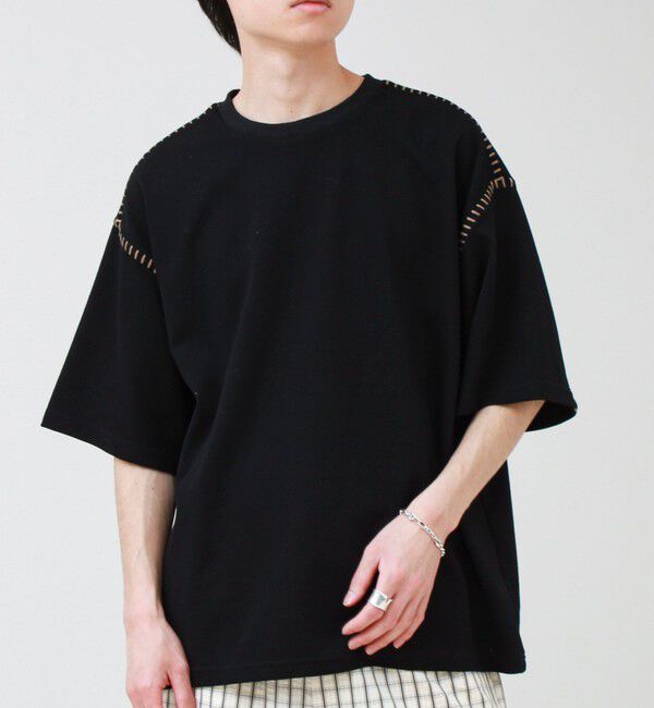 GLOSTER「【セットアップ対応】カルゼラダーステッチ クルーネックTシャツ」|Tシャツ・カットソー|