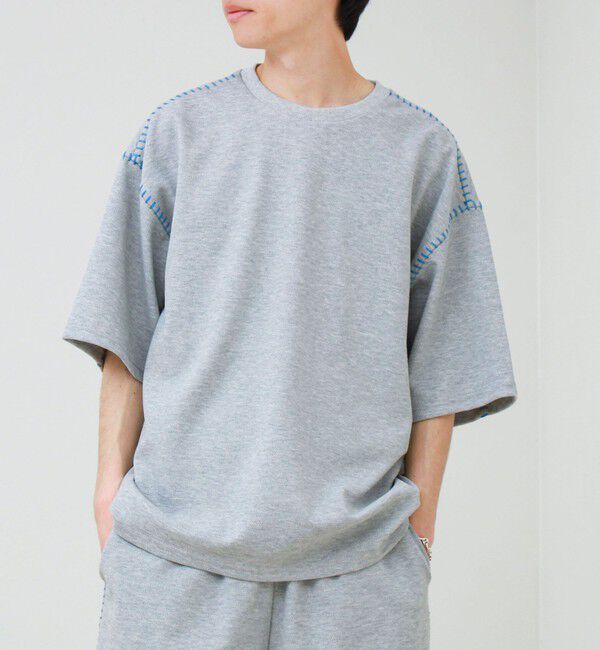 GLOSTER「【セットアップ対応】カルゼラダーステッチ クルーネックTシャツ」|Tシャツ・カットソー|