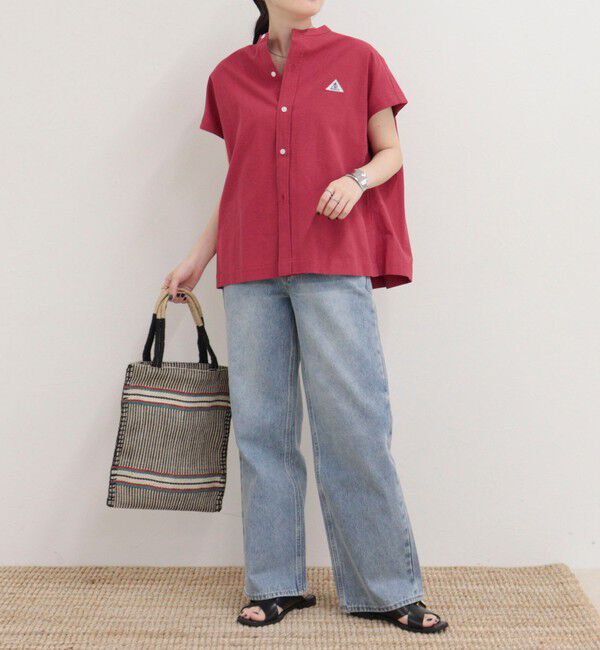 fredy emue「【GEVACO/ゲバコ】バンドカラーフレンチスリーブシャツ」|シャツ・ブラウス|