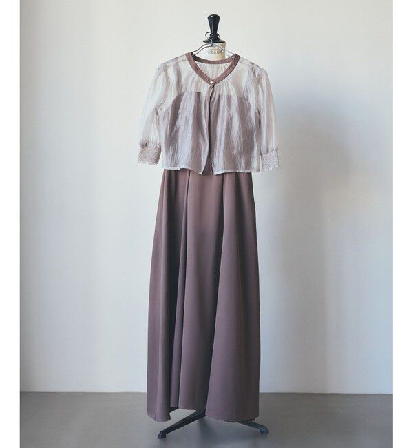 VIS「【VIS DRESS】【3WAY】シアートップスセットキャミドレス」|ワンピース|