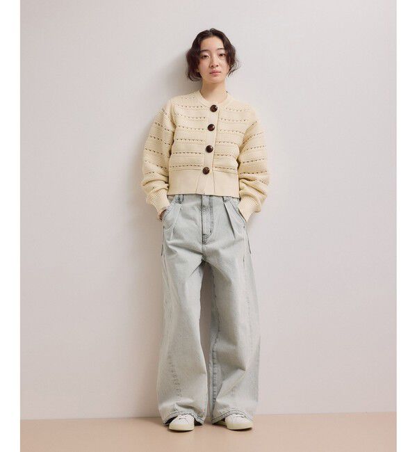ADAM ET ROPE'「【WEB限定】・【サステナブル】・【定番】ディープライズワイドデニム」|デニム|