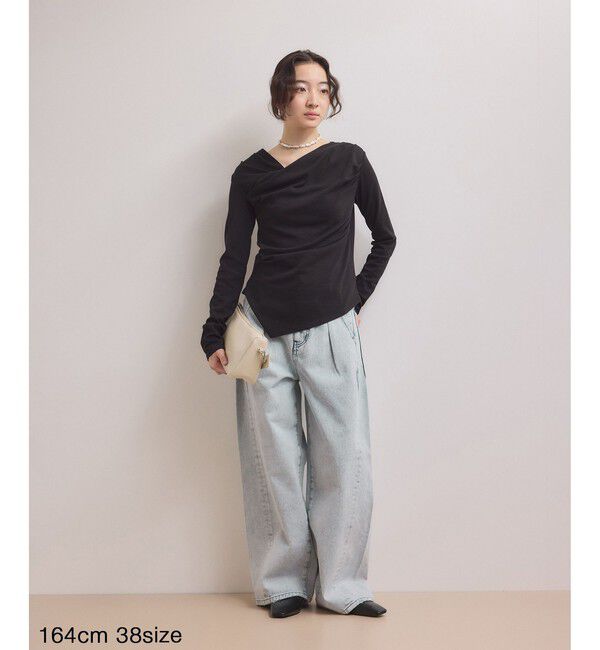 ADAM ET ROPE'「【WEB限定】・【サステナブル】・【定番】ディープライズワイドデニム」|デニム|