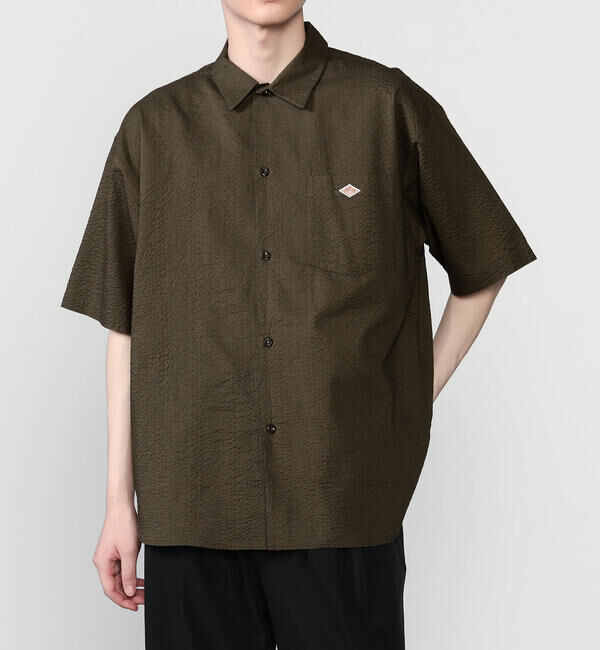 DANTON「DANTON | コットンローン 半袖ワークシャツ MEN」|シャツ・ブラウス|