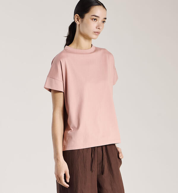 handvaerk「handvaerk | 60/2 ボトルネックTシャツ WOMEN」|Tシャツ・カットソー|