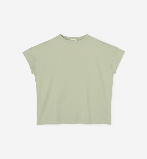 handvaerk「handvaerk | 60/2 ボトルネックTシャツ WOMEN」|Tシャツ・カットソー|GREEN系1