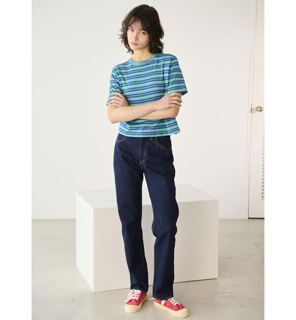  「RYE TENDER | 〈別注〉半袖クルーネックニット WOMEN」|ニット・セーター|