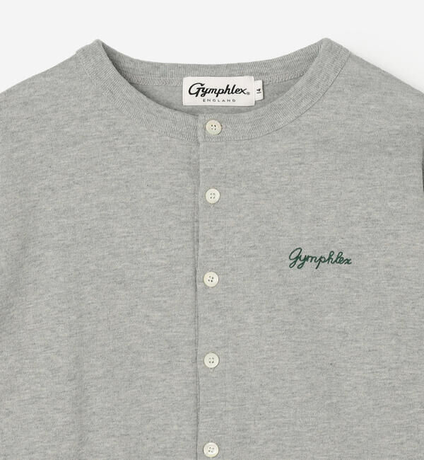 GYMPHLEX「Gymphlex | コットン天竺 クルーネックカーディガン WOMEN」|カーディガン|