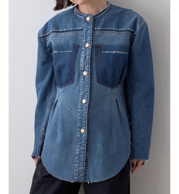  「【LITKOVSKA】別注FITTED DENIM JACKET」|デニムジャケット|